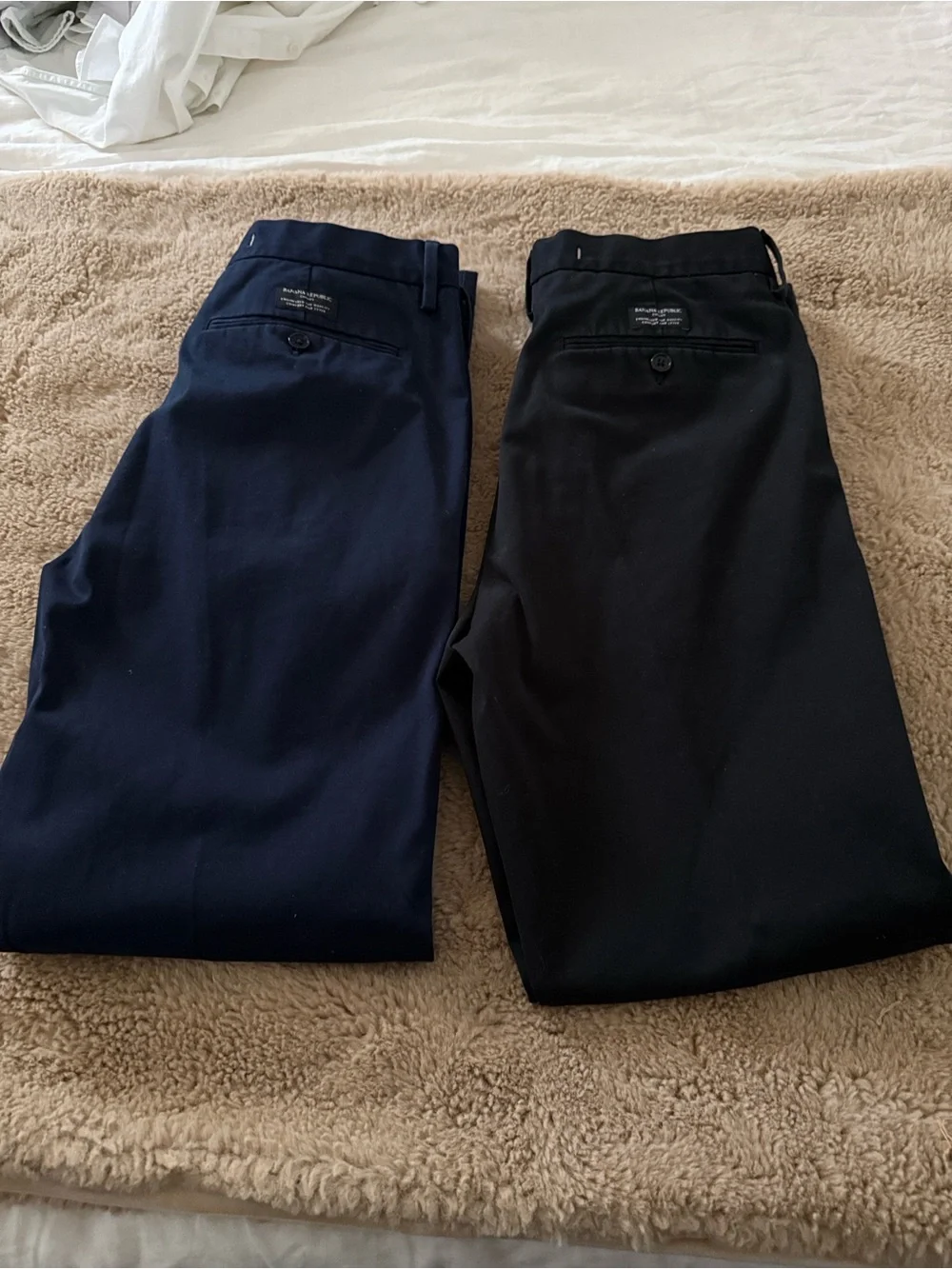 BR Slim Navy Chino Pants for Men - Clean Everyday Style